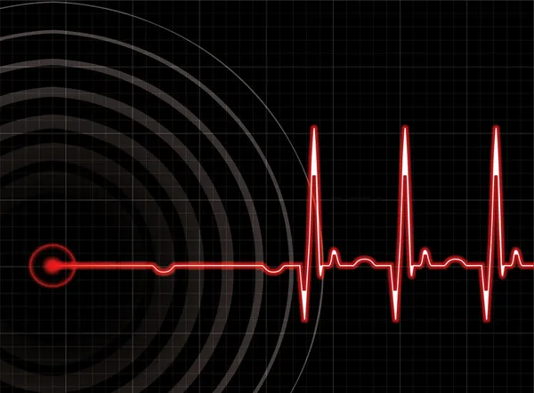 Heart Beating Again Editable Format — Stock Vector