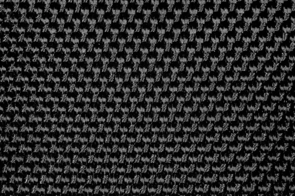 Makro z czarnego nylonu tkane — Zdjęcie stockowe