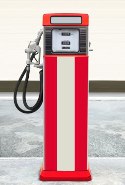 Retro gas pump clipart