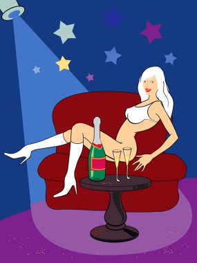 Sexy girl clipart