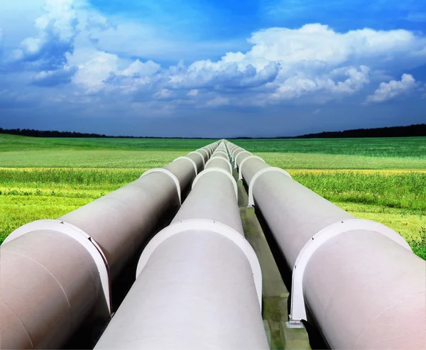 Linha de tubo de gás — Fotografia de Stock