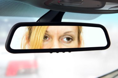 Rear-view mirror clipart