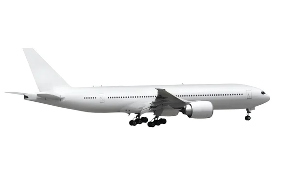 Letadlo na bílém pozadí — Stock fotografie