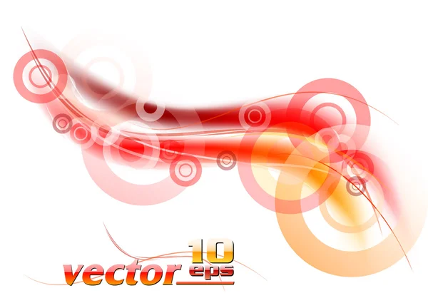 Red wave — Stock Vector