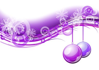 Christmas purple clipart