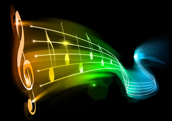 Радужная музыка — стоковый вектор