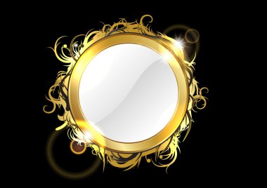 Gold mirror clipart