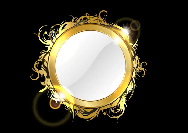 Золотое зеркало — стоковый вектор