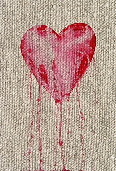 Corazón sangrante — Foto de Stock