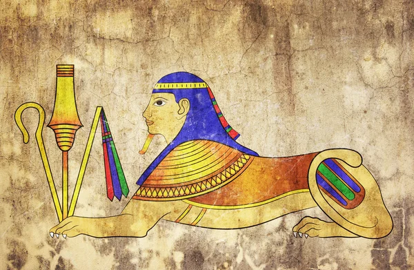 Sfinga - mýtické stvoření starověkého Egypta — Stock fotografie