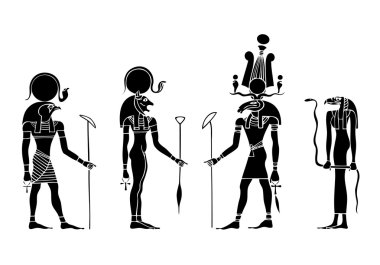 Vector Gods of ancient Egypt clipart