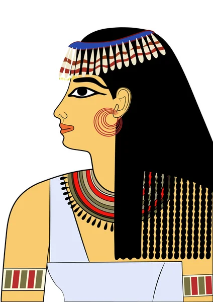 Mujer del Antiguo Egipto - vector — Archivo Imágenes Vectoriales