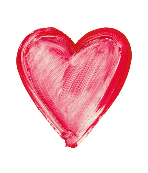 Painted heart - symbol of love — Stock Photo, Image