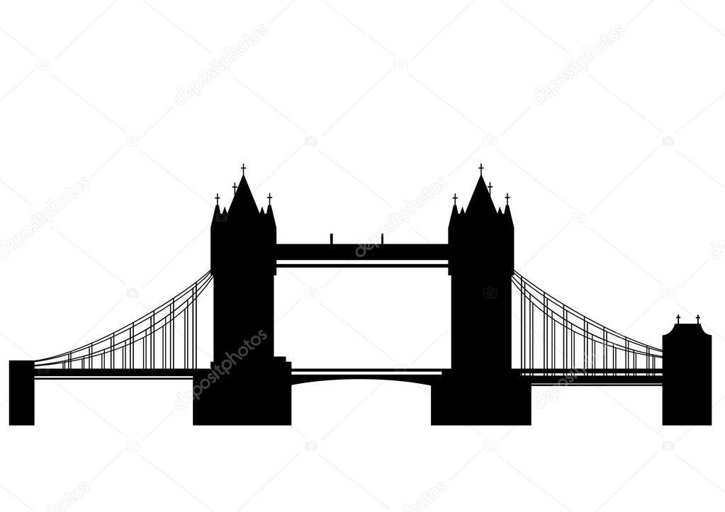 Tower bridge - vector Stock Vector Image by ©siloto #4327857