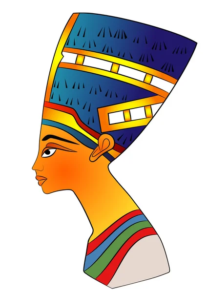 Königin des alten Ägypten - Vektor — Stockvektor