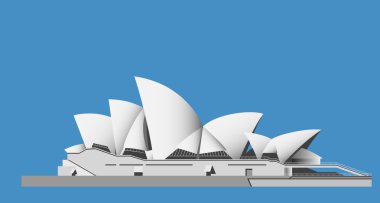 Sydney Opera House Sails - vector clipart