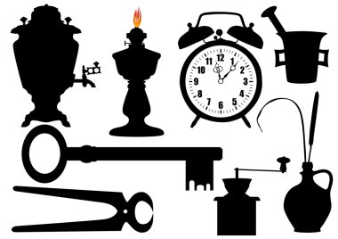 Vector illustration of the various object clipart