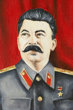 Portrait of Stalin clipart