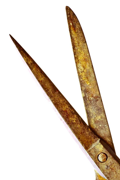 Stary zardzewiały nożyczki — Zdjęcie stockowe