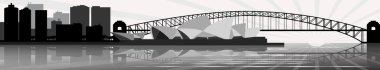 Sydney skyline - banner - vector clipart