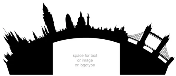 Лондонська skyline - вектор — стоковий вектор