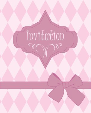 Purple invitation clipart