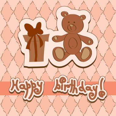 Vector birthday card clipart