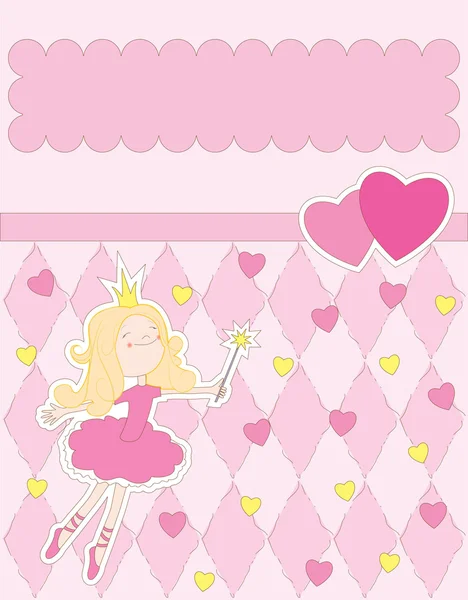 ピンクのベクトル カード — ストックベクタ