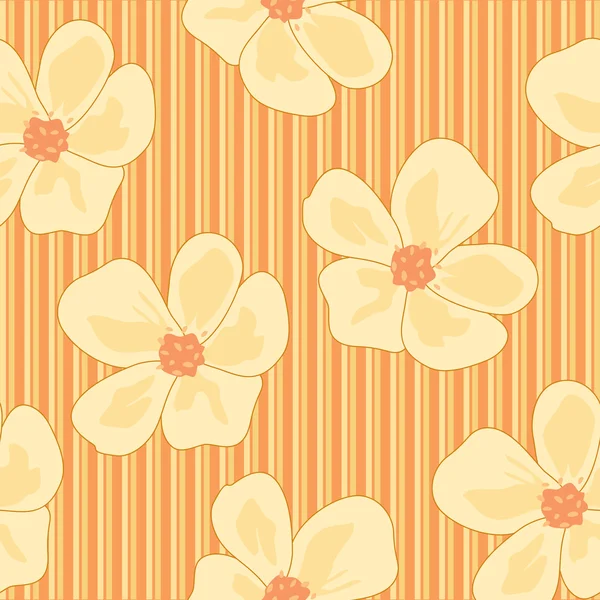 Fondo de pantalla floral sin costuras — Archivo Imágenes Vectoriales