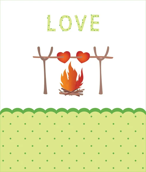 Vektör kartı "aşk" — Stok Vektör