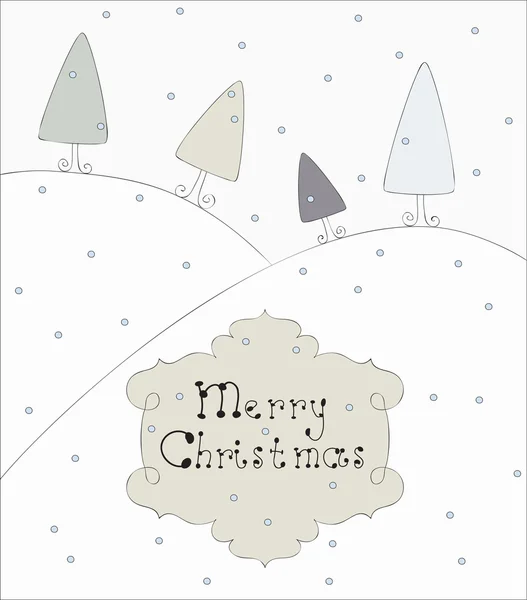 Tarjeta de felicitación de Navidad — Archivo Imágenes Vectoriales