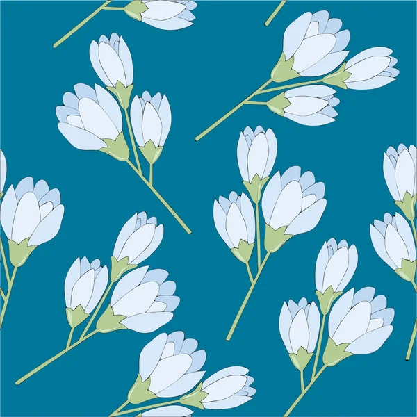 Floral Seamless Wallpaper — Stock Vector