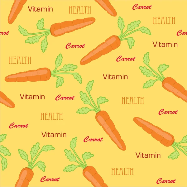 Zanahoria sin costura — Vector de stock