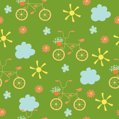 Seamless wallpaper pattern clipart