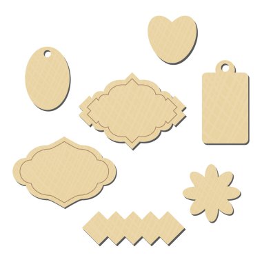 Sticker and tag design clipart