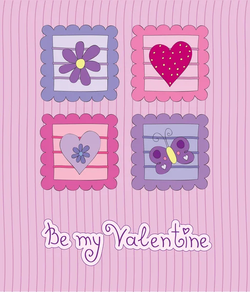 Cartão Valentine — Vetor de Stock
