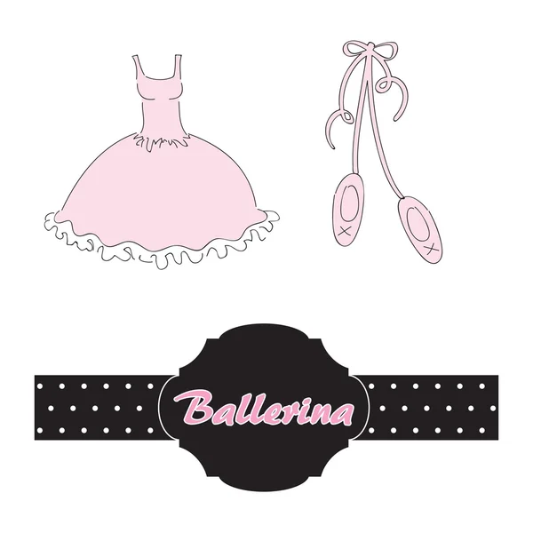 Set for ballerina — Stock Vector