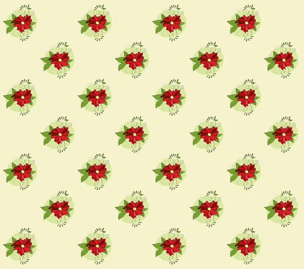 Floral Wallpaper Pattern — Stock Vector