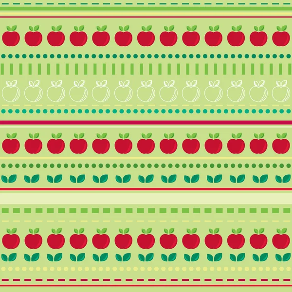 Seamless fruit wallpaper. — Stock Vector