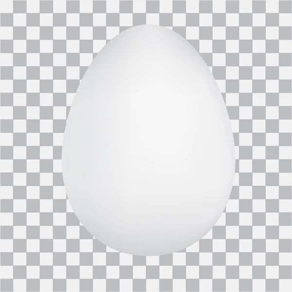 Huevo blanco realista — Archivo Imágenes Vectoriales