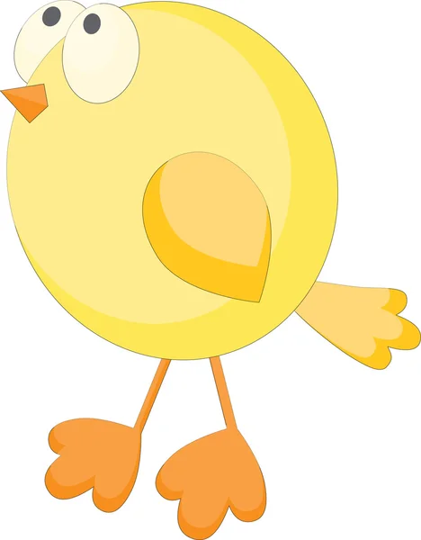 Funny little chick — Stock Vector