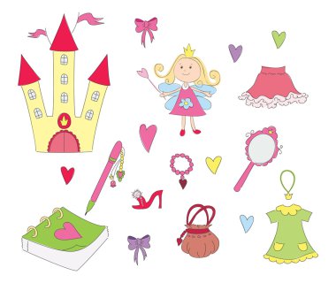 Princess set clipart