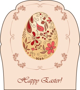 Vintage Easter card clipart