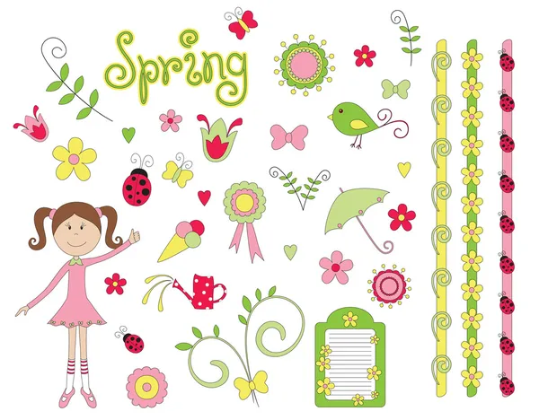 Весна елементів — стоковий вектор