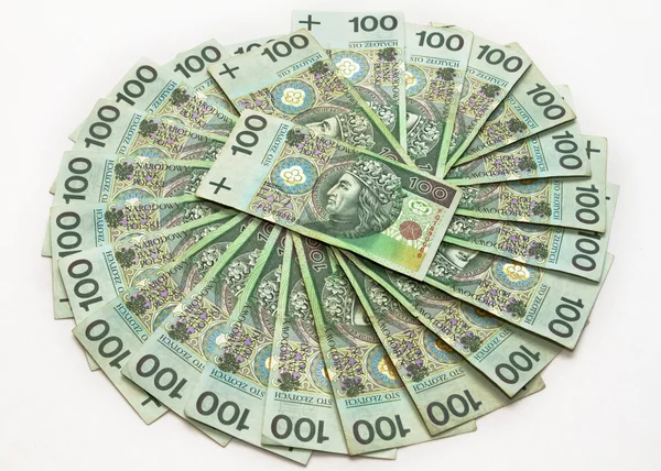 Billets en zloty polonais — Photo
