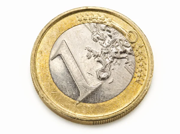 一枚欧元硬币 — 图库照片