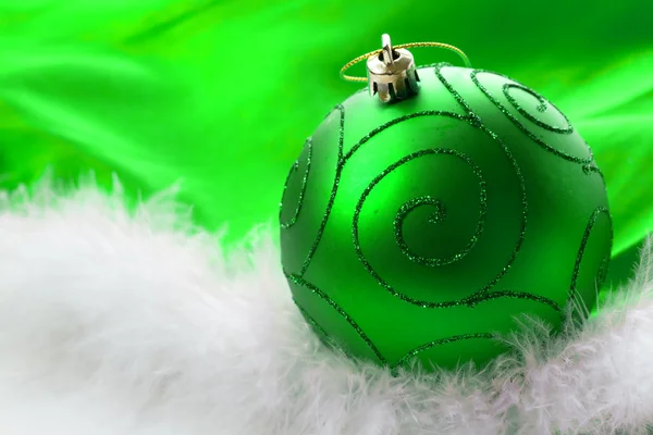 Χριστούγεννα πράσινο στολίδι — Φωτογραφία Αρχείου