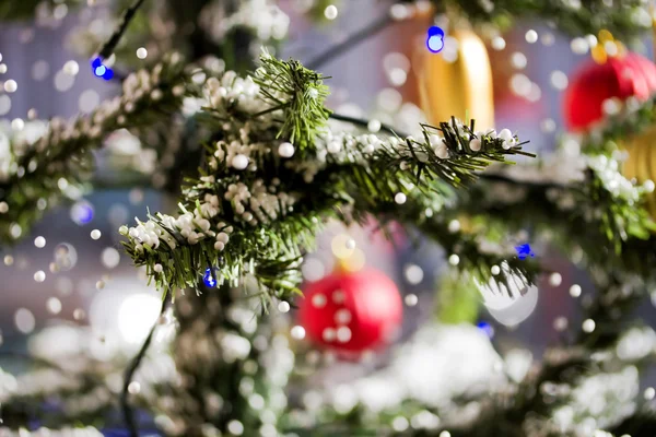 Krásný vánoční strom Stock Snímky