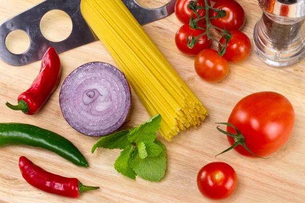 Olasz élelmiszer-összetevők — Stock Fotó
