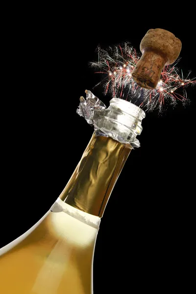 Flasche Champagner — Stockfoto